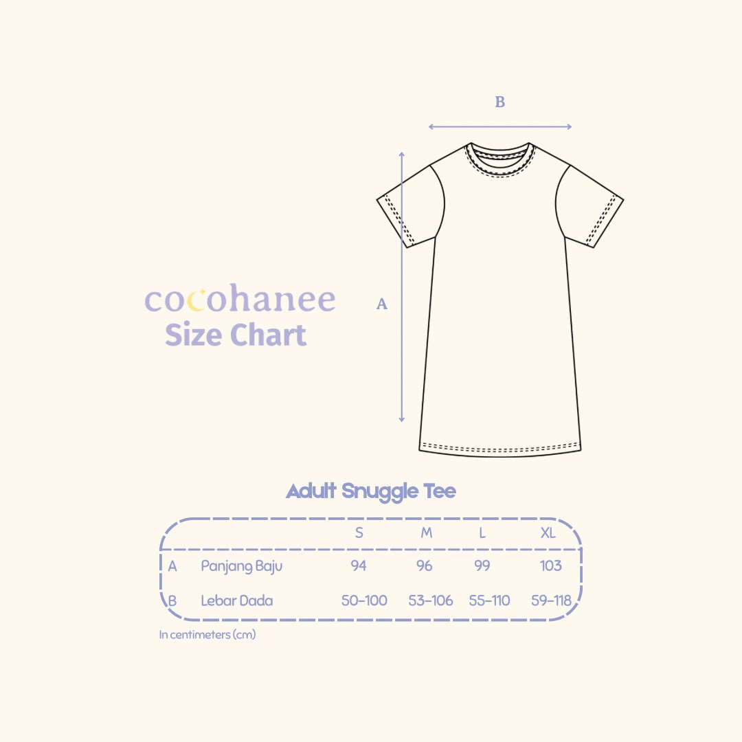 Fox & Wolf - Snuggle Tee - Piyama Tidur Dewasa