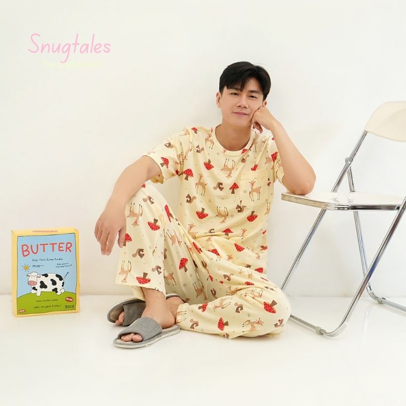 Autumn Meadow - Lune Cozy - Piyama Tidur Dewasa