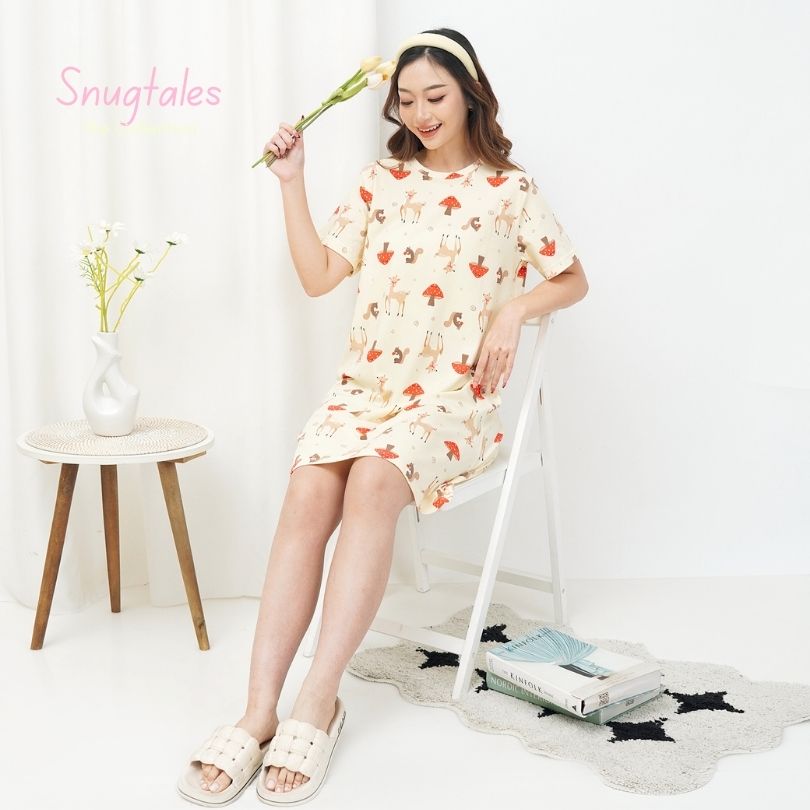 Autumn Meadow - Snuggle Tee - Piyama Tidur Dewasa