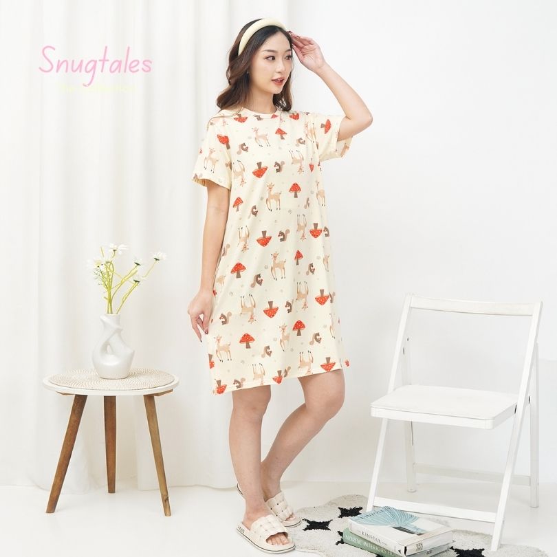 Autumn Meadow - Snuggle Tee - Piyama Tidur Dewasa