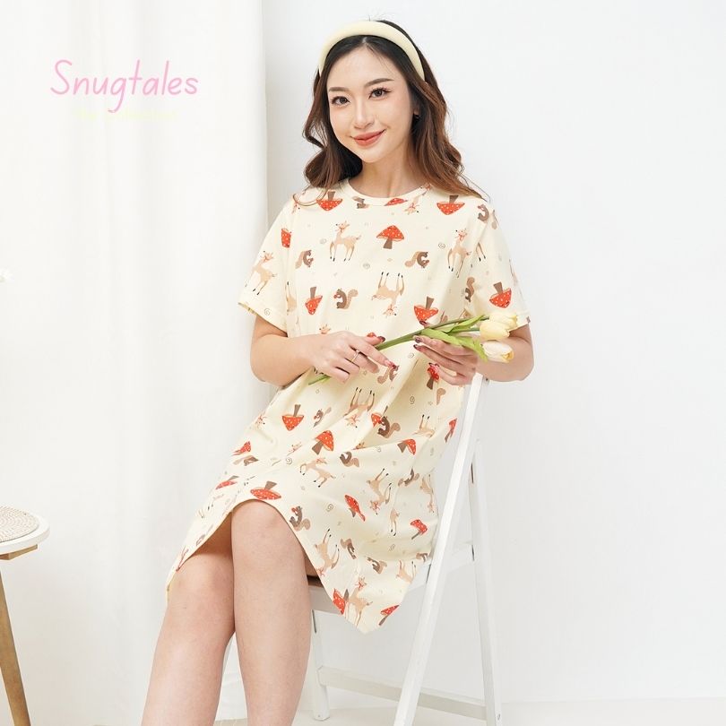 Autumn Meadow - Snuggle Tee - Piyama Tidur Dewasa