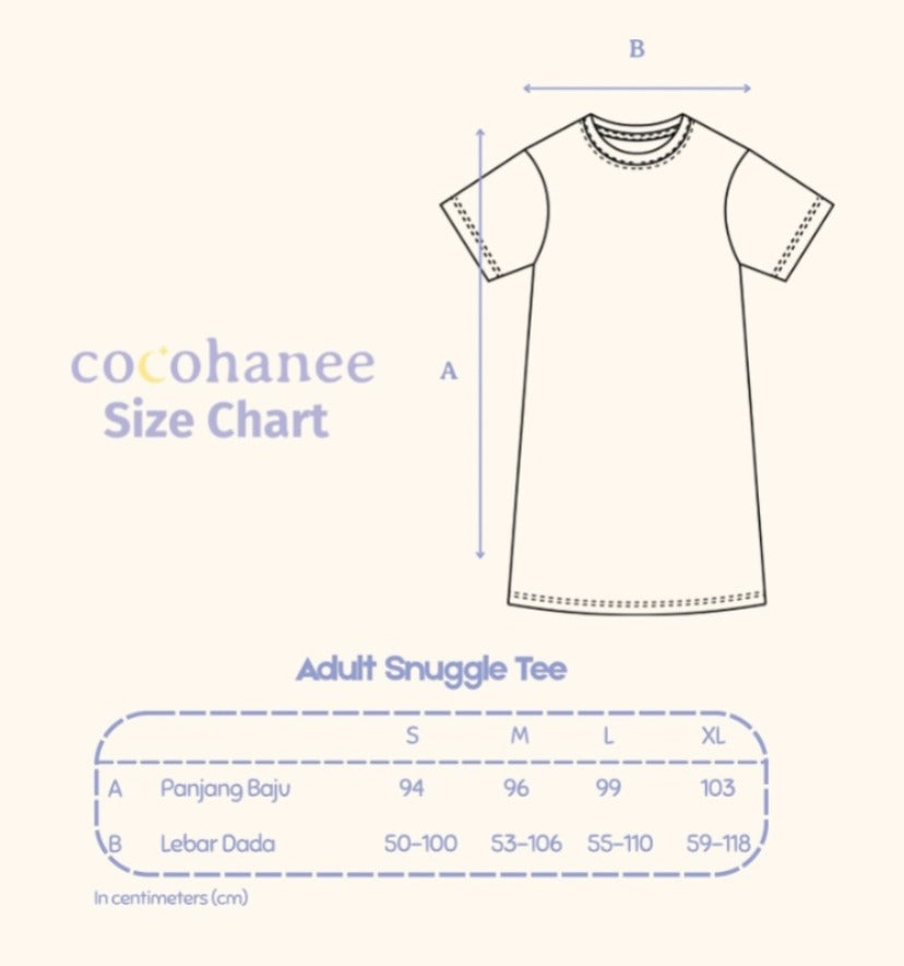 Animal Train - Snuggle Tee - Piyama Tidur Dewasa
