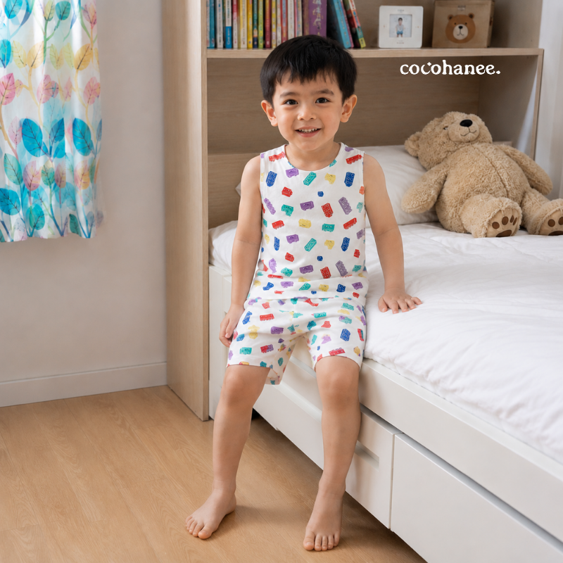 Cocohanee Wonderverse - Sleeveless Set Pajamas Block Buddies