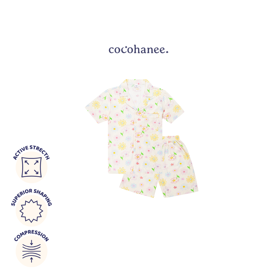 Blooming Flowers - Lune Button Short - Piyama Tidur Dewasa