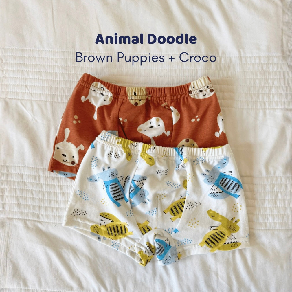 Animal Doodle - Boxer Set - Celana Dalam Anak Laki-Laki