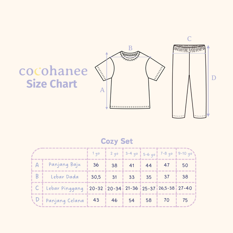 Bunny Petals - Cozy Pajamas - Piyama Tidur Anak