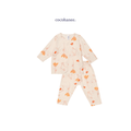 Bunny Petals - Baby Long Button Down Pajamas - Piyama Bayi dengan Kancing Depan