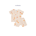 Bunny Petals - Baby Short Button Down Pajamas - Piyama Bayi dengan Kancing Depan