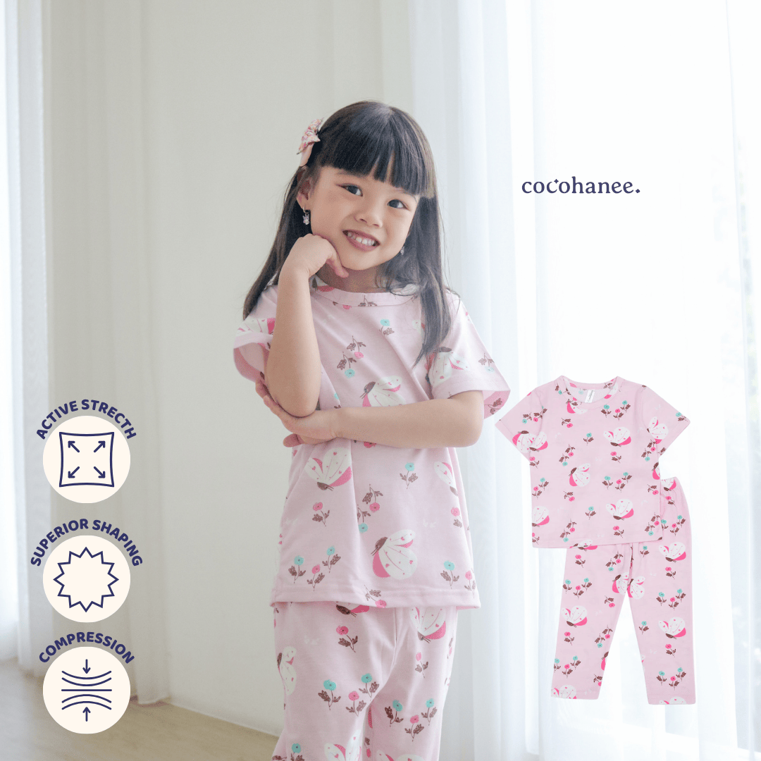 Cocohanee - Butterflies Cozy Pajamas - Piyama Tidur Anak