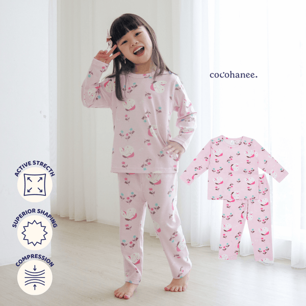 Cocohanee - Butterflies Long Pajamas - Piyama Tidur Anak