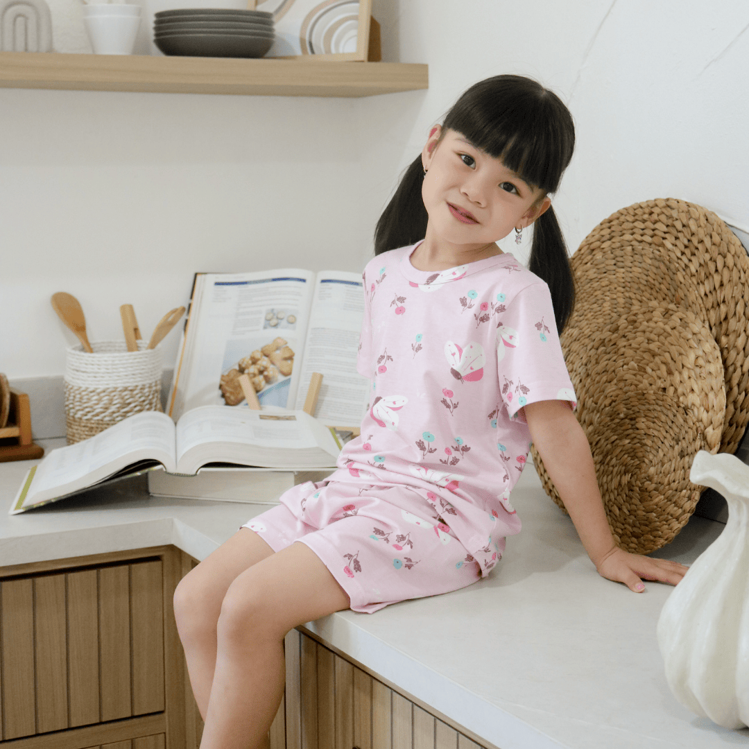 Cocohanee - Butterflies Short Pajamas - Piyama Tidur Anak