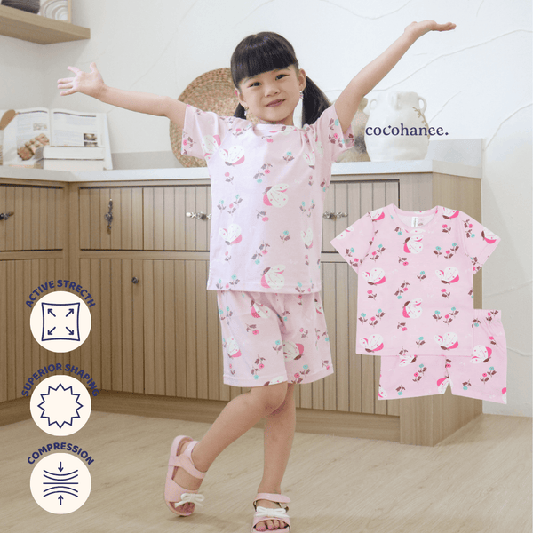 Cocohanee - Butterflies Short Pajamas - Piyama Tidur Anak
