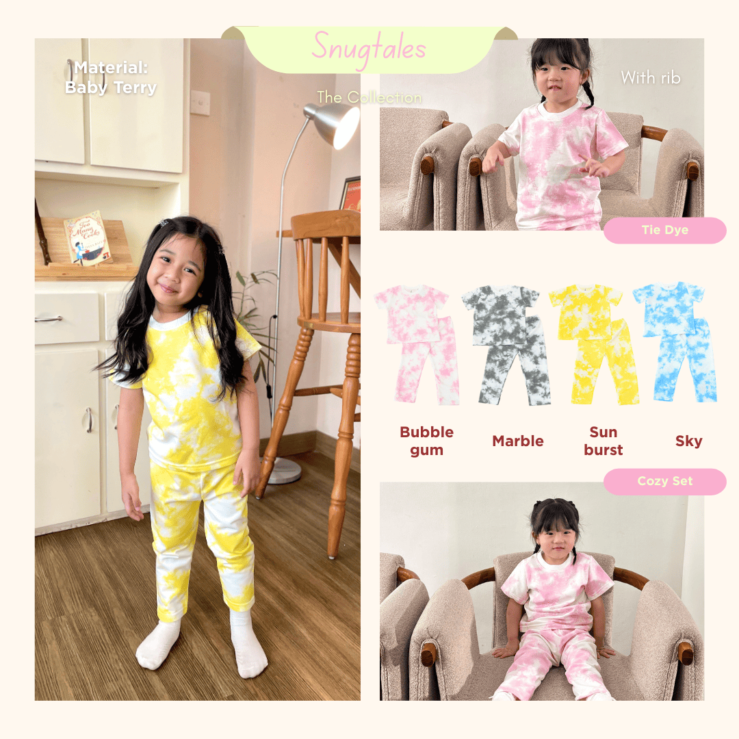 Casual Cozy Set - Tie Dye Loungewear - Setelan Casual Anak Baby Terry