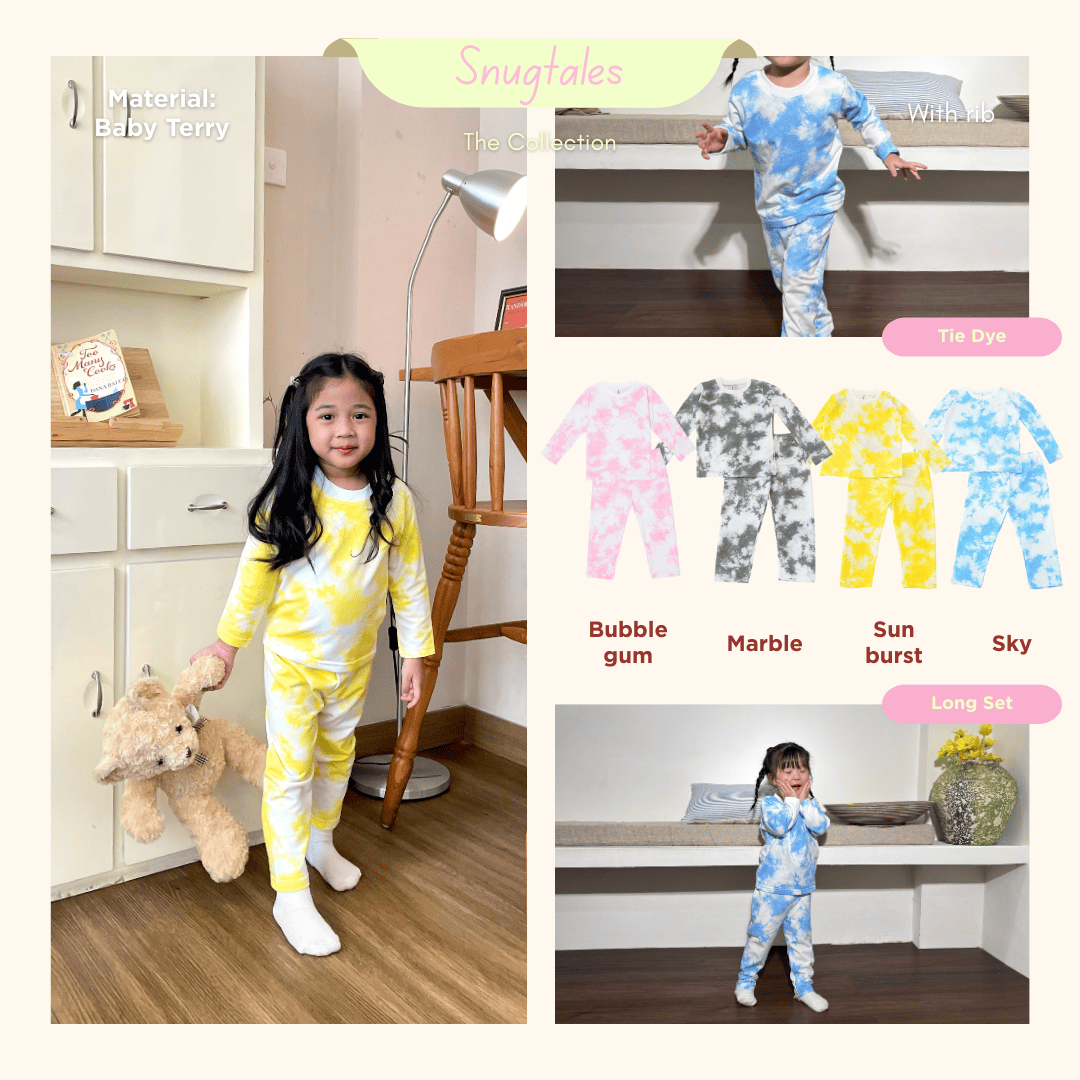 Casual Long Set - Tie Dye Loungewear - Setelan Casual Anak Baby Terry