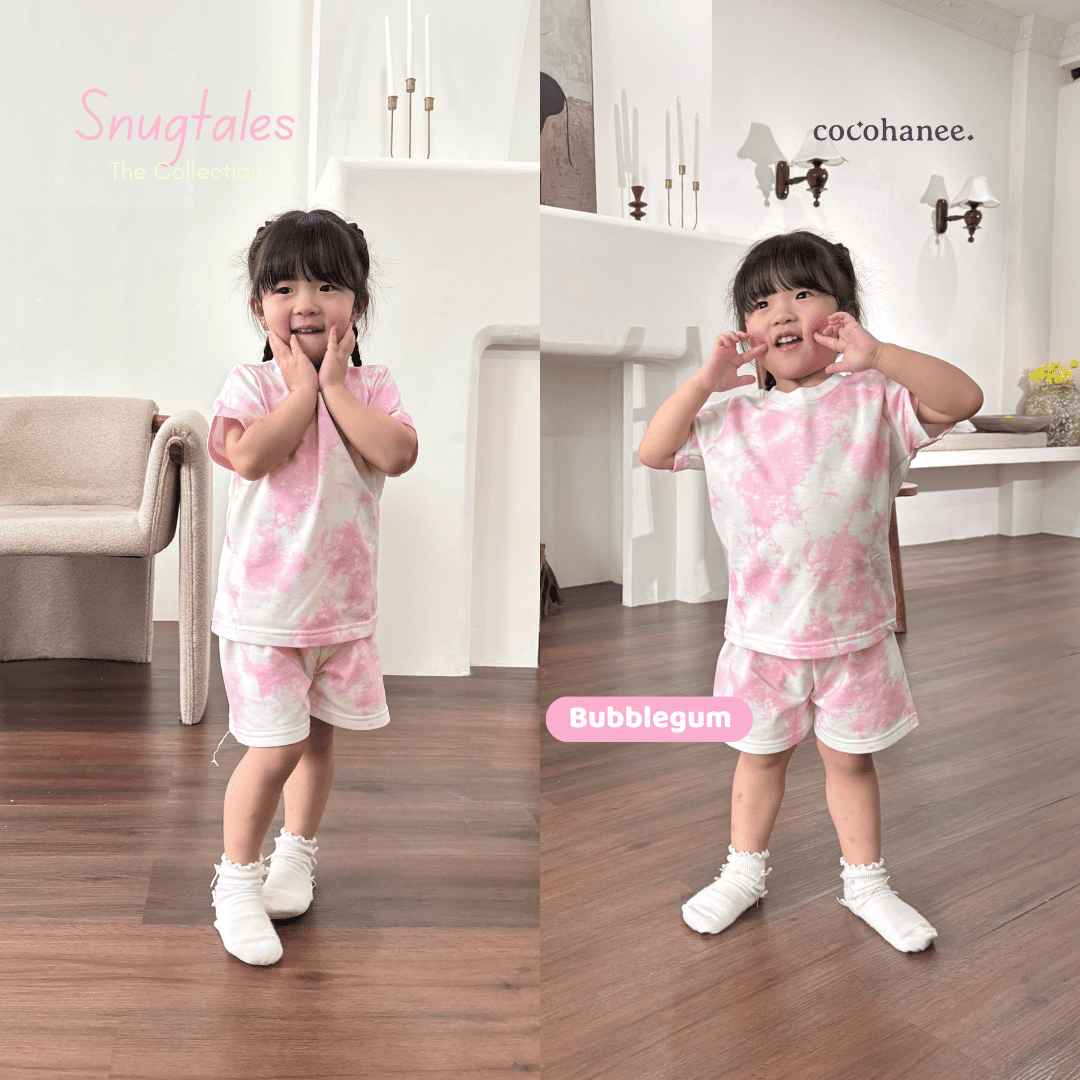 Casual Short Set - Tie Dye Loungewear - Setelan Casual Anak Baby Terry
