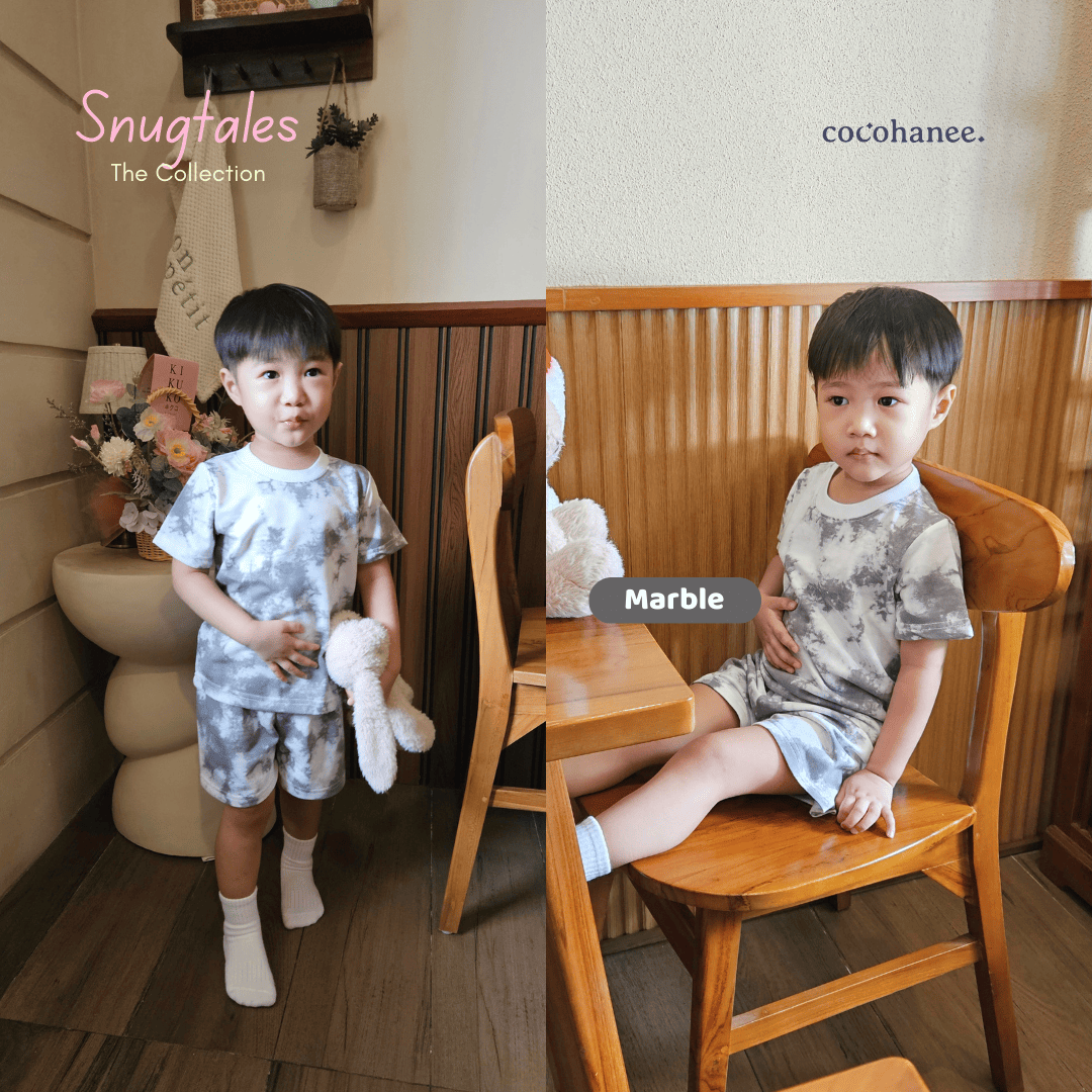 Casual Short Set - Tie Dye Loungewear - Setelan Casual Anak Baby Terry