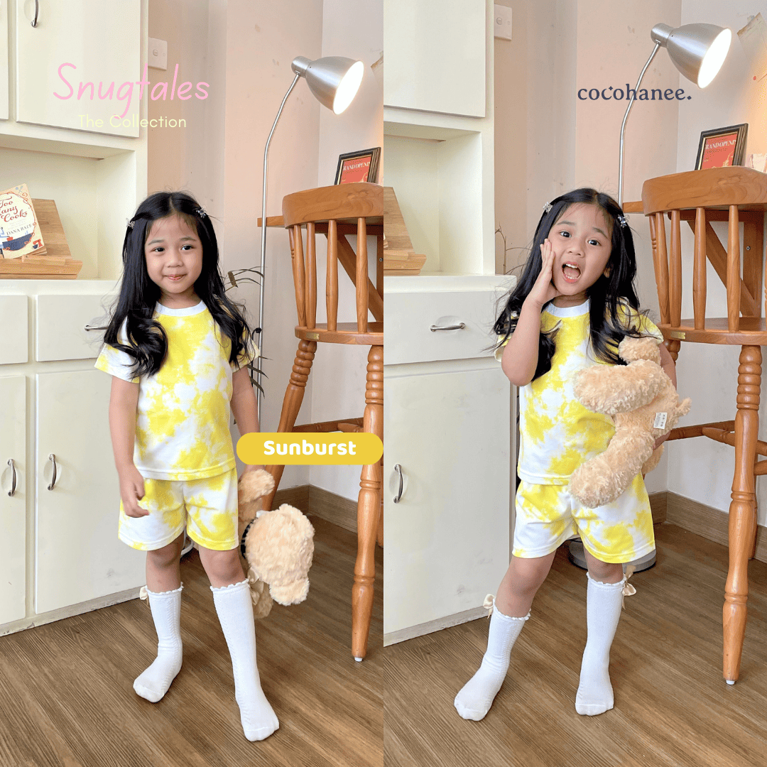 Casual Short Set - Tie Dye Loungewear - Setelan Casual Anak Baby Terry