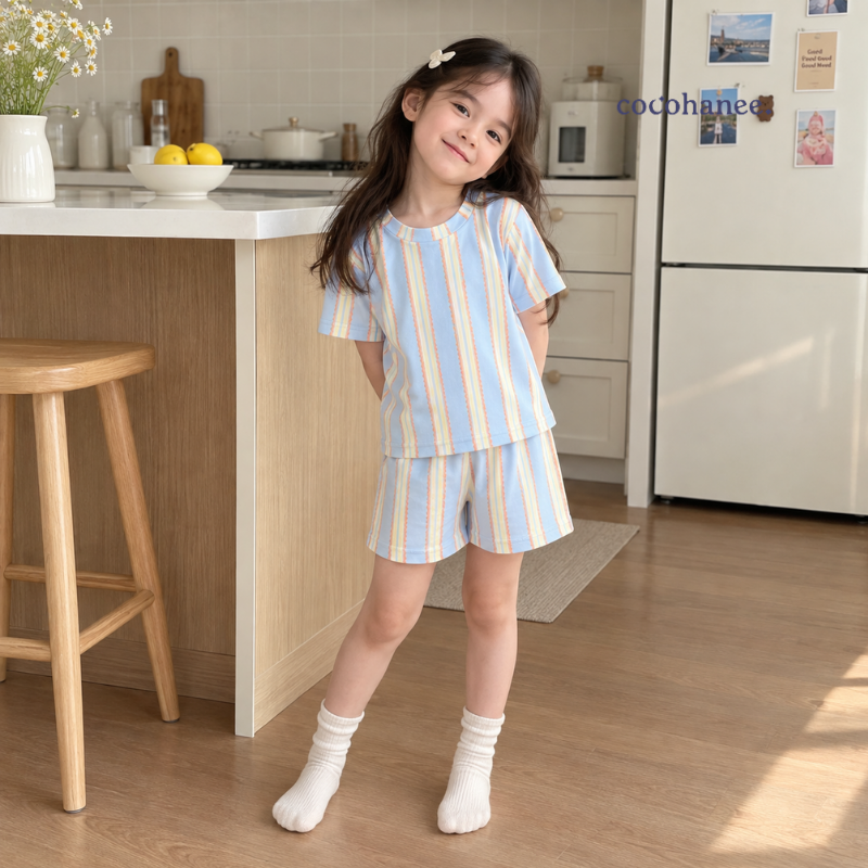 Cocohanee Classic Summer Vibe - Short Pajamas Coastal Play