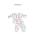 Cocohanee Wonderverse - Long Button Down Pajamas Block Buddies