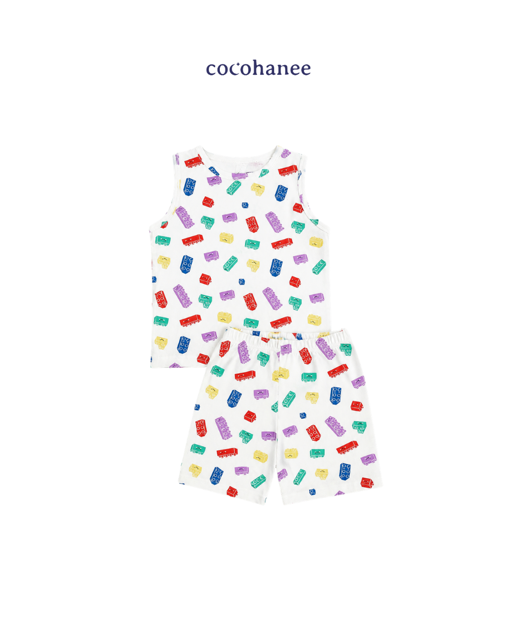 Cocohanee Wonderverse - Sleeveless Set Pajamas Block Buddies