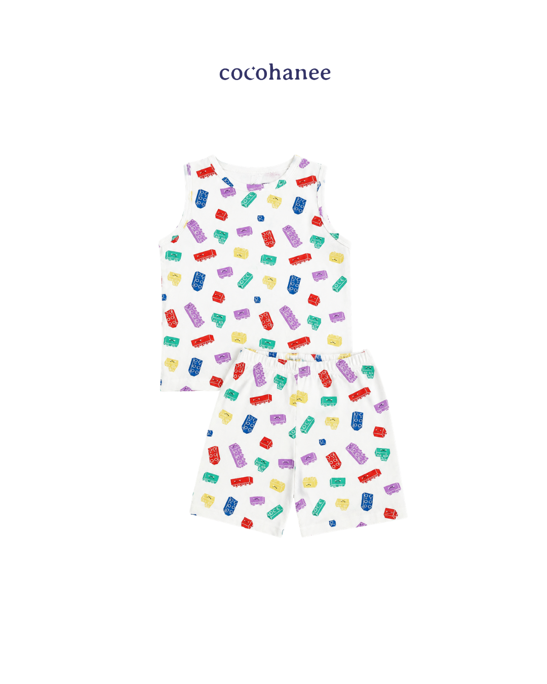 Cocohanee Wonderverse - Sleeveless Set Pajamas Block Buddies