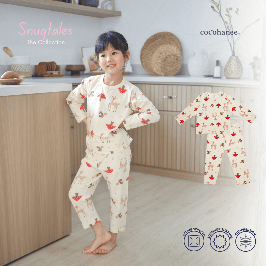 Cocohanee - Autumn Meadow Long Pajamas - Piyama Tidur Anak