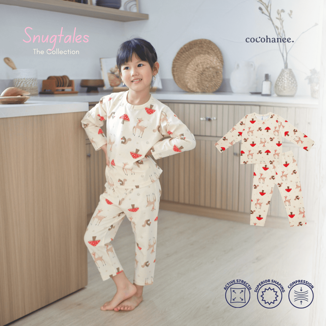 Cocohanee - Autumn Meadow Long Pajamas - Piyama Tidur Anak