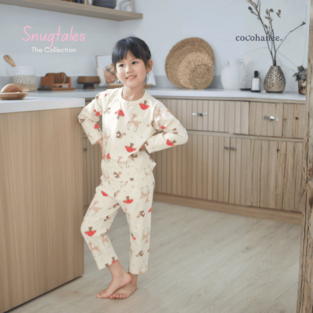 Cocohanee - Autumn Meadow Long Pajamas - Piyama Tidur Anak