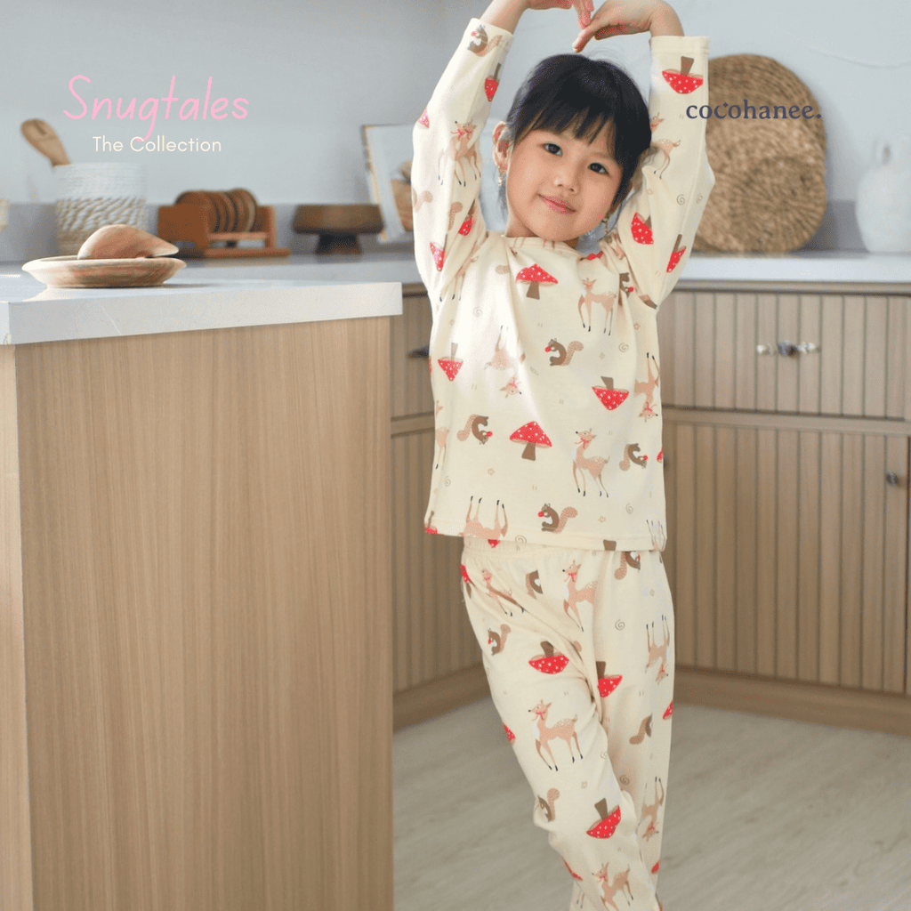 Cocohanee - Autumn Meadow Long Pajamas - Piyama Tidur Anak