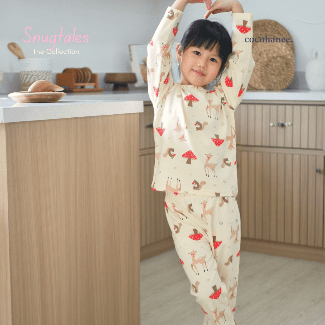 Cocohanee - Autumn Meadow Long Pajamas - Piyama Tidur Anak