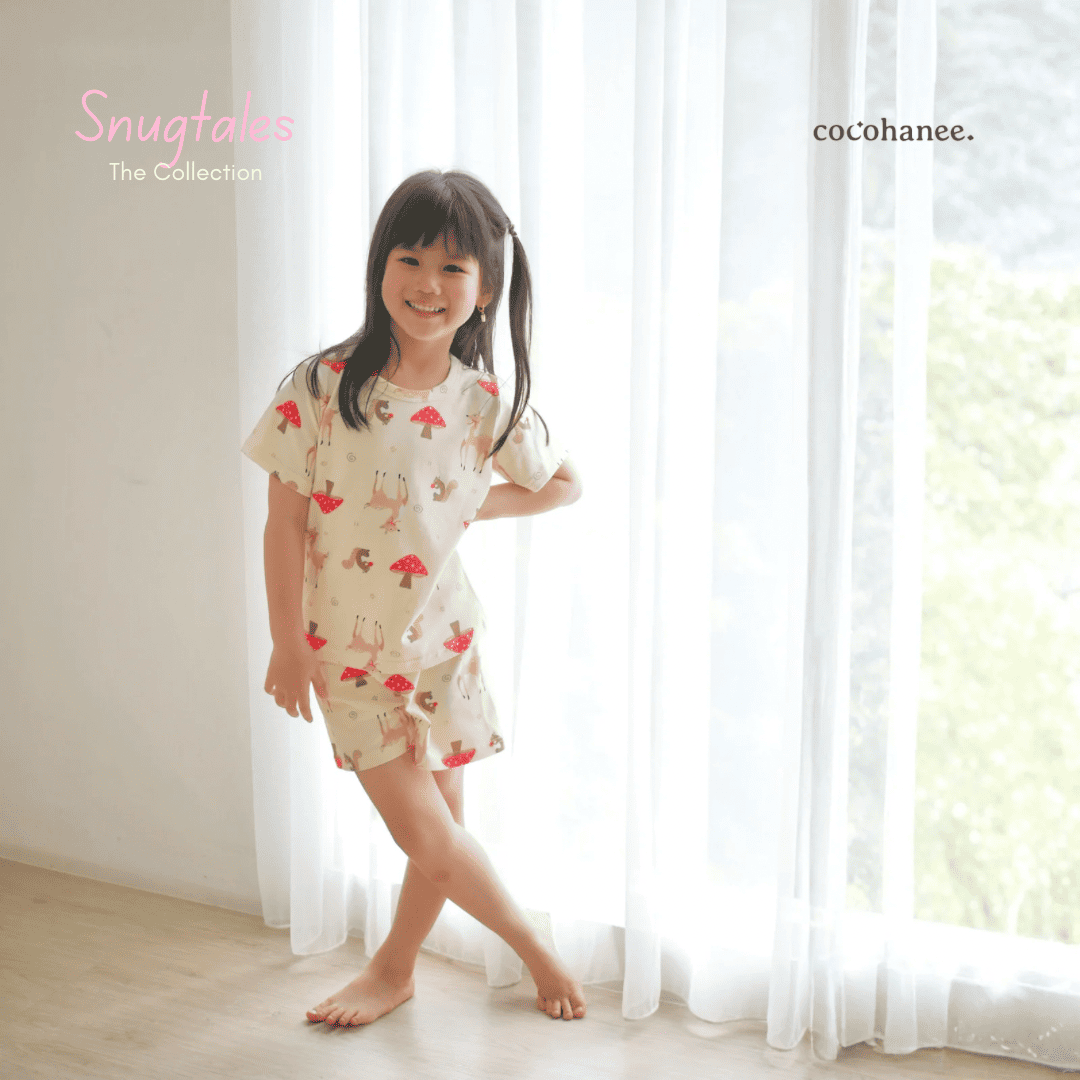 Cocohanee - Autumn Meadow Short Pajamas - Piyama Tidur Anak