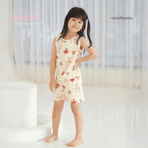 Cocohanee - Autumn Meadow - Sleeveless Set - Setelan Anak Tanpa Lengan