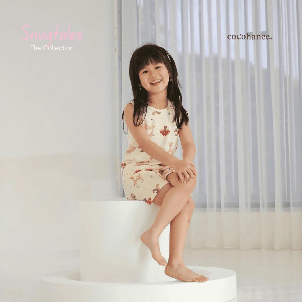 Cocohanee - Autumn Meadow - Sleeveless Set - Setelan Anak Tanpa Lengan