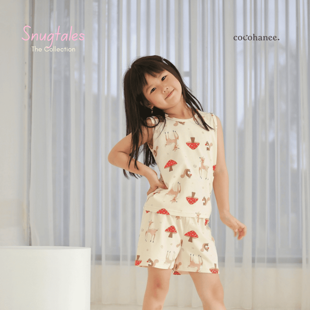 Cocohanee - Autumn Meadow - Sleeveless Set - Setelan Anak Tanpa Lengan