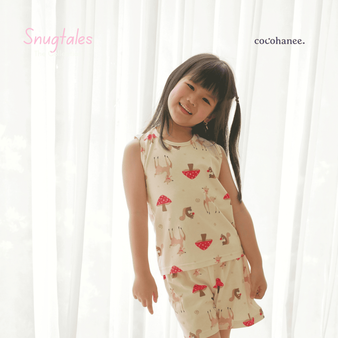 Cocohanee - Autumn Meadow - Sleeveless Set - Setelan Anak Tanpa Lengan