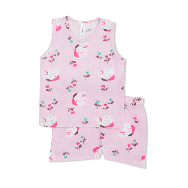 Cocohanee - Butterflies Sleeveless Set - Setelan Anak Tanpa Lengan