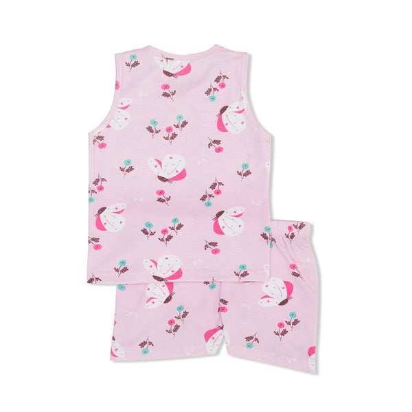 Cocohanee - Butterflies Sleeveless Set - Setelan Anak Tanpa Lengan