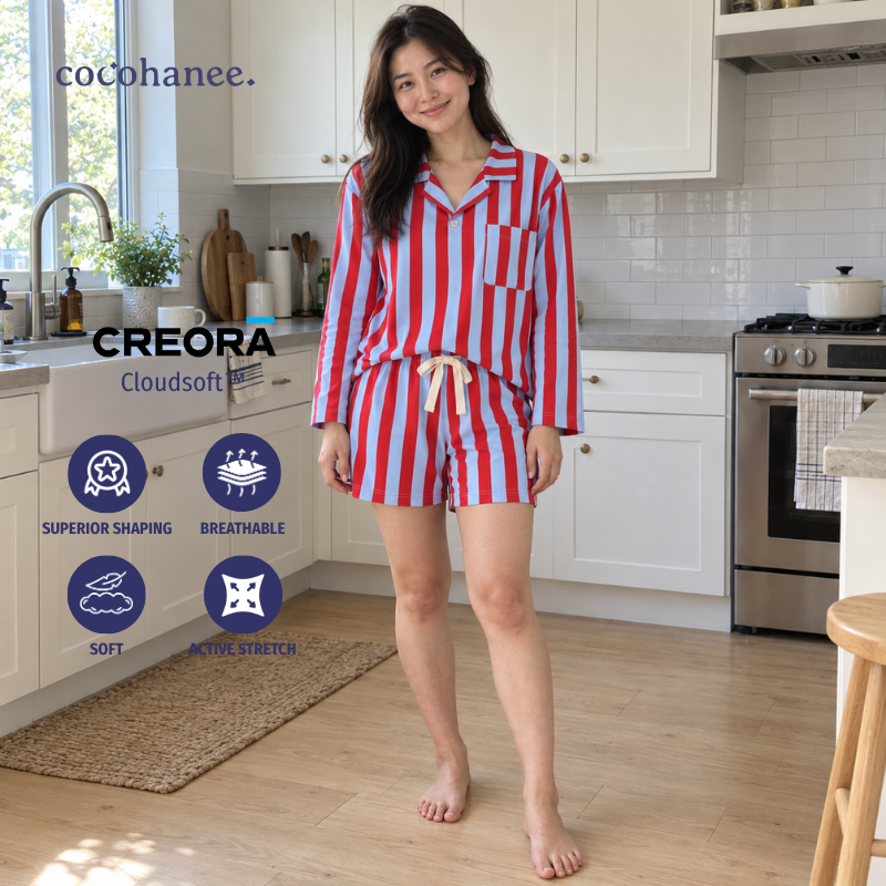 Cocohanee Classic Summer Vibe - Lune Oversize Chill Pajamas Mini Mood