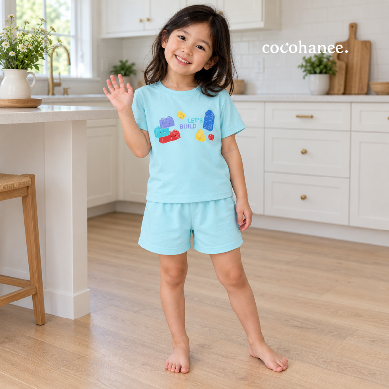 Cocohanee Classic Summer Vibe - Short Pajamas Mini Block