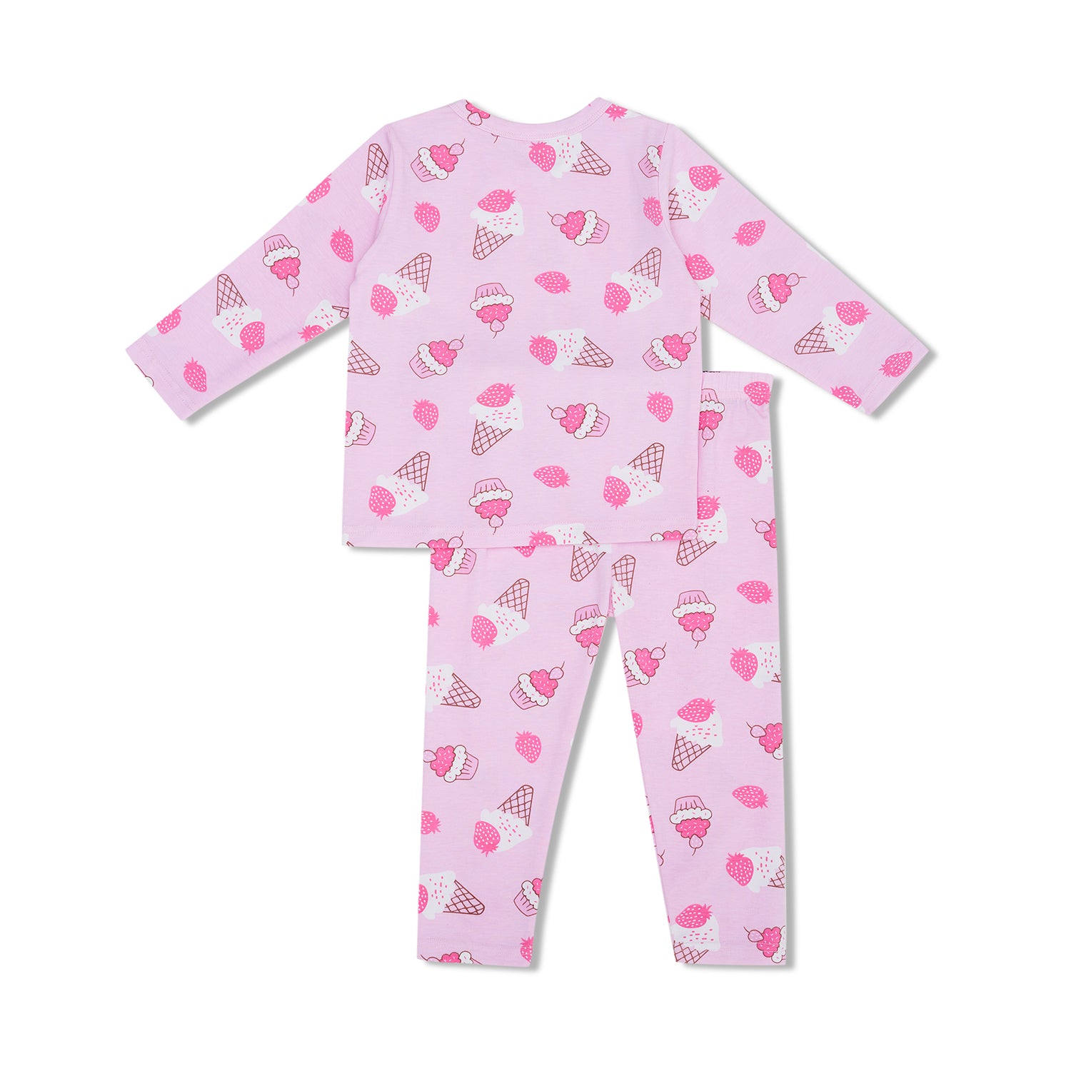 Cocohanee - Creamy Strawberry Long Pajamas - Piyama Tidur Anak