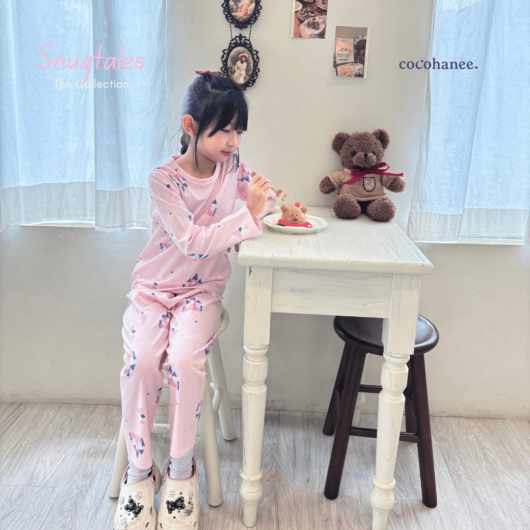 Cocohanee - Fairy Castle Long Pajamas - Piyama Tidur Anak