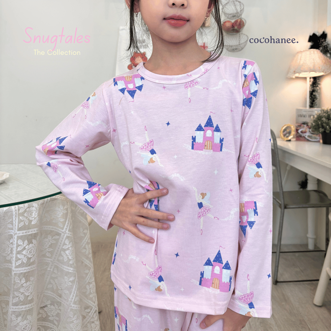 Cocohanee - Fairy Castle Long Pajamas - Piyama Tidur Anak
