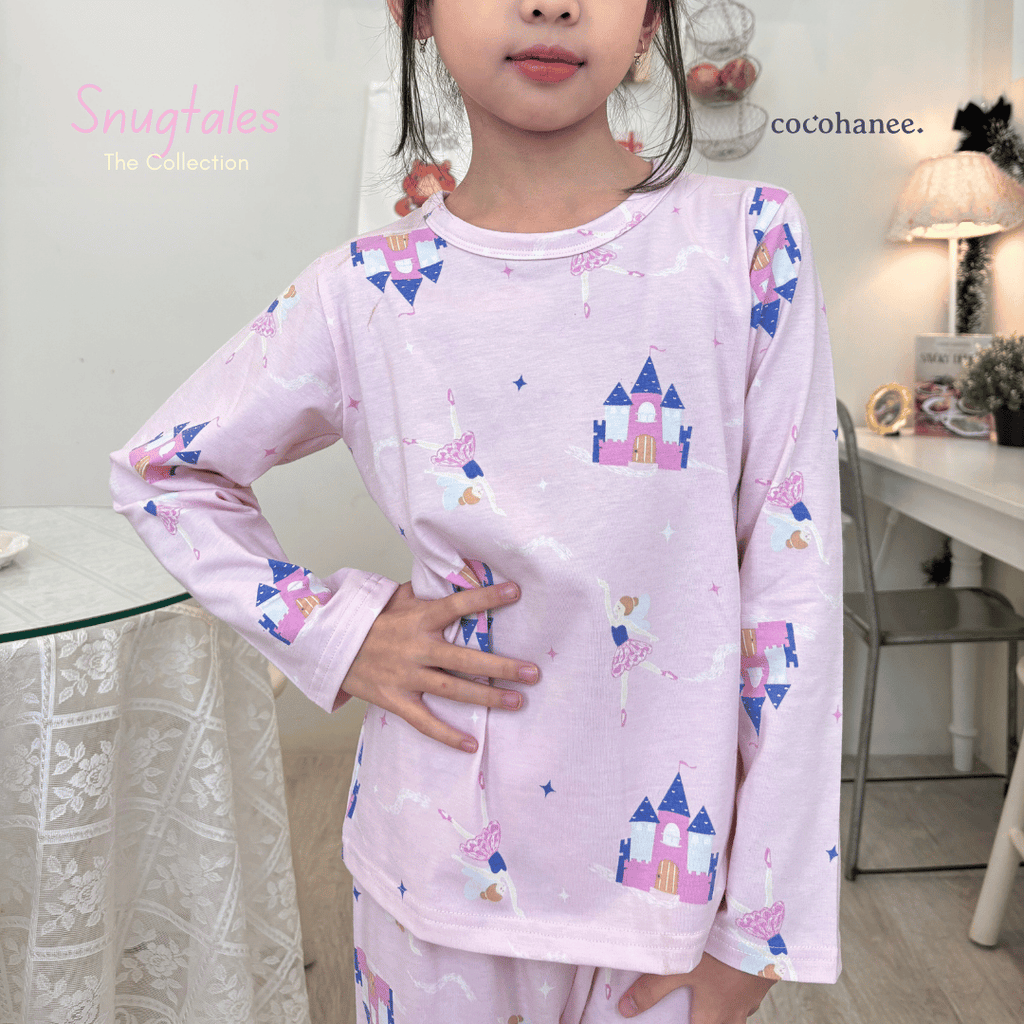 Cocohanee - Fairy Castle Long Pajamas - Piyama Tidur Anak