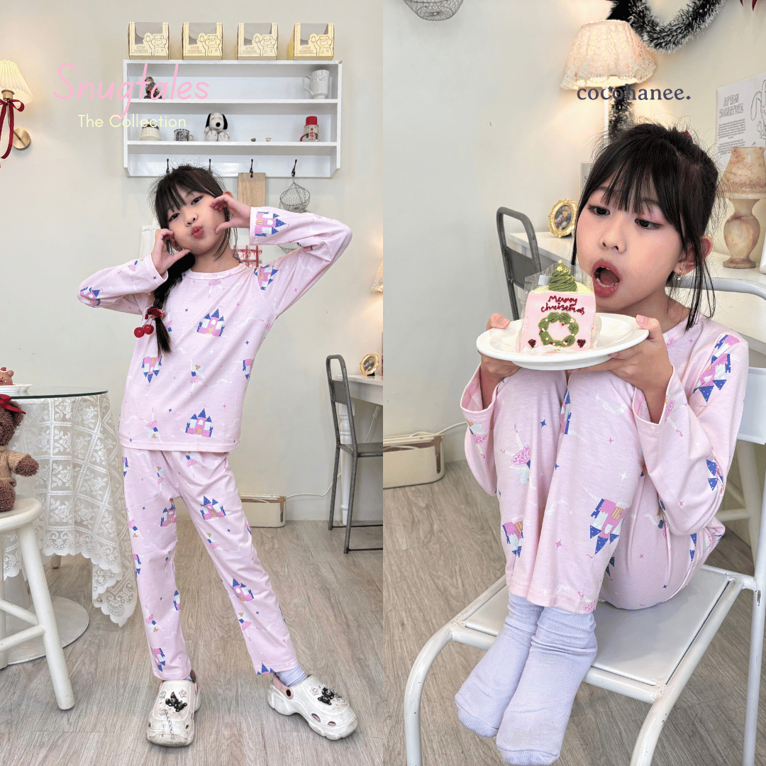 Cocohanee - Fairy Castle Long Pajamas - Piyama Tidur Anak