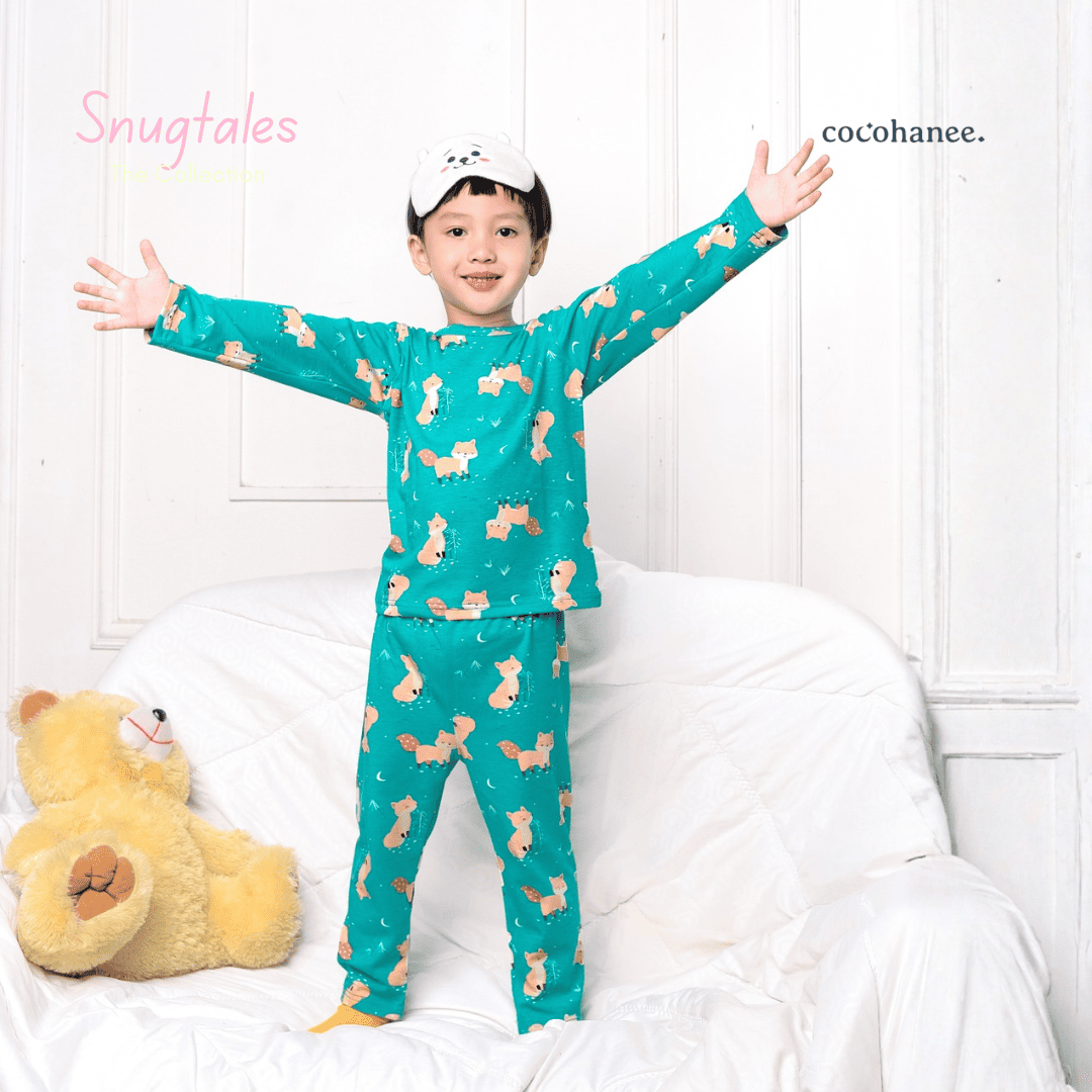 Cocohanee - Forest Night Long Pajamas - Piyama Tidur Anak