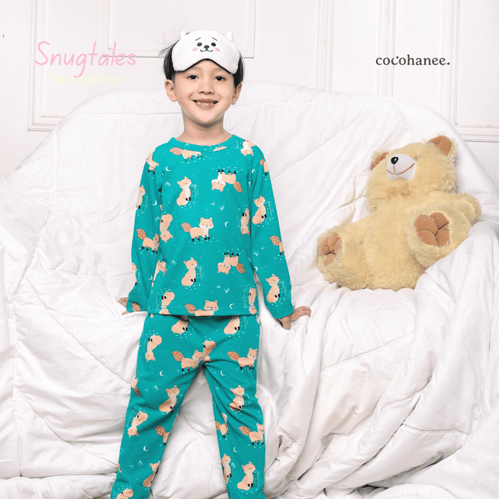 Cocohanee - Forest Night Long Pajamas - Piyama Tidur Anak