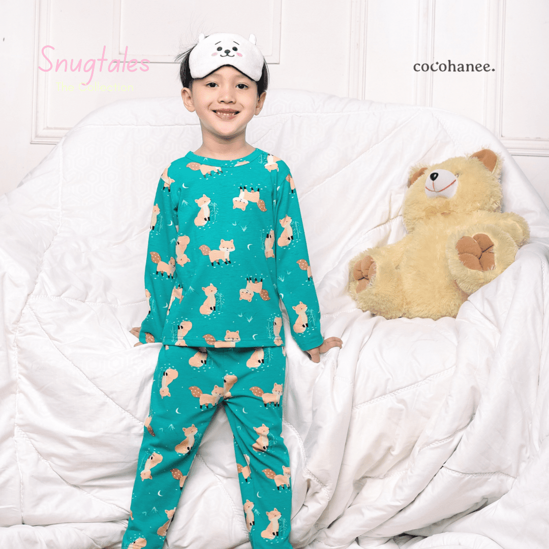 Cocohanee - Forest Night Long Pajamas - Piyama Tidur Anak