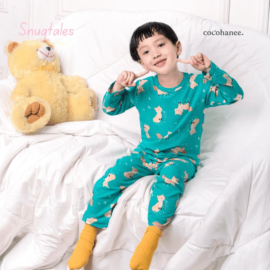 Cocohanee - Forest Night Long Pajamas - Piyama Tidur Anak