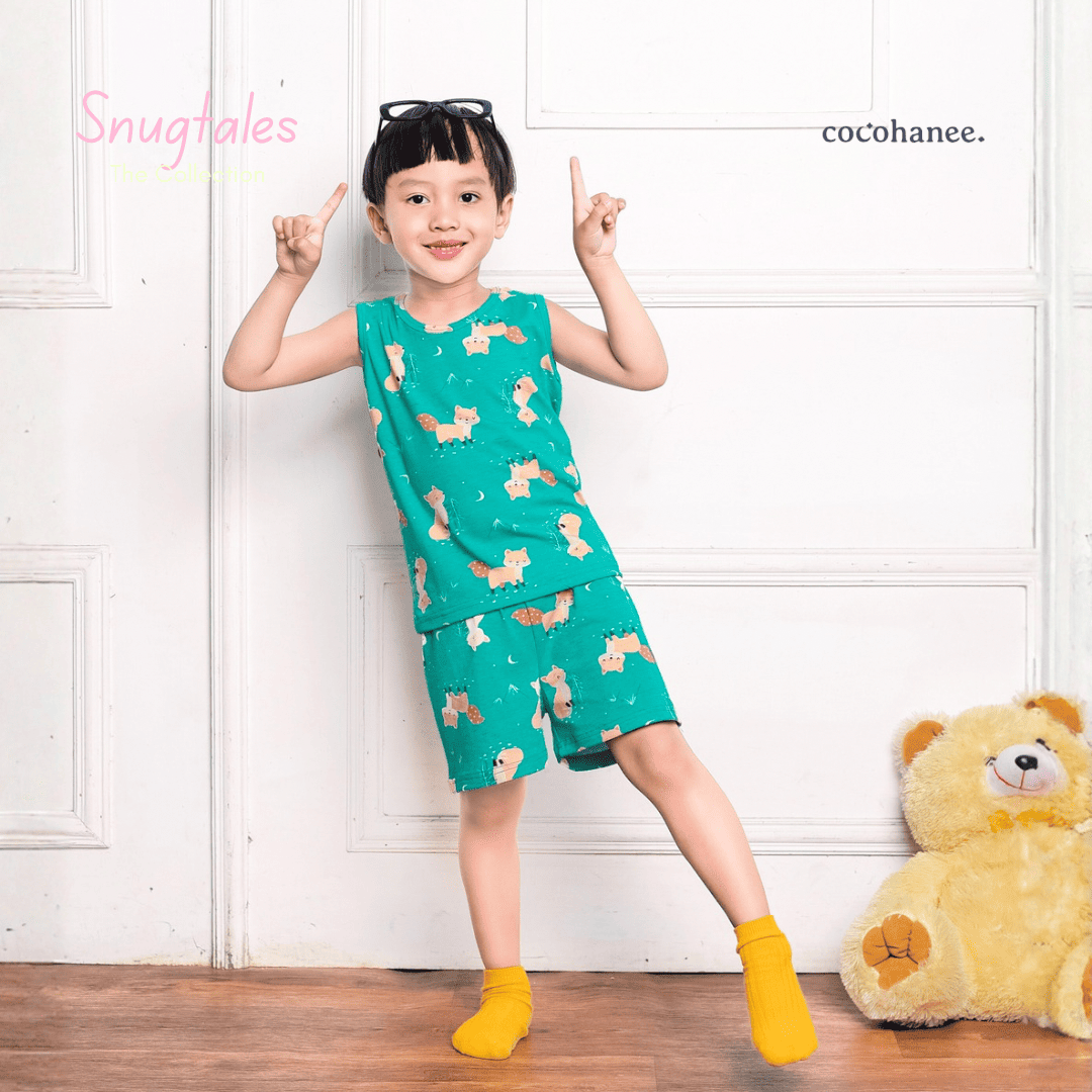 Cocohanee - Forest Night - Sleeveless Set - Setelan Anak Tanpa Lengan