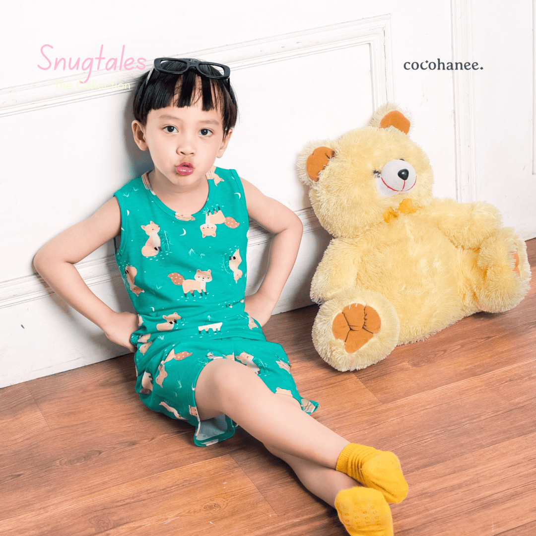 Cocohanee - Forest Night - Sleeveless Set - Setelan Anak Tanpa Lengan